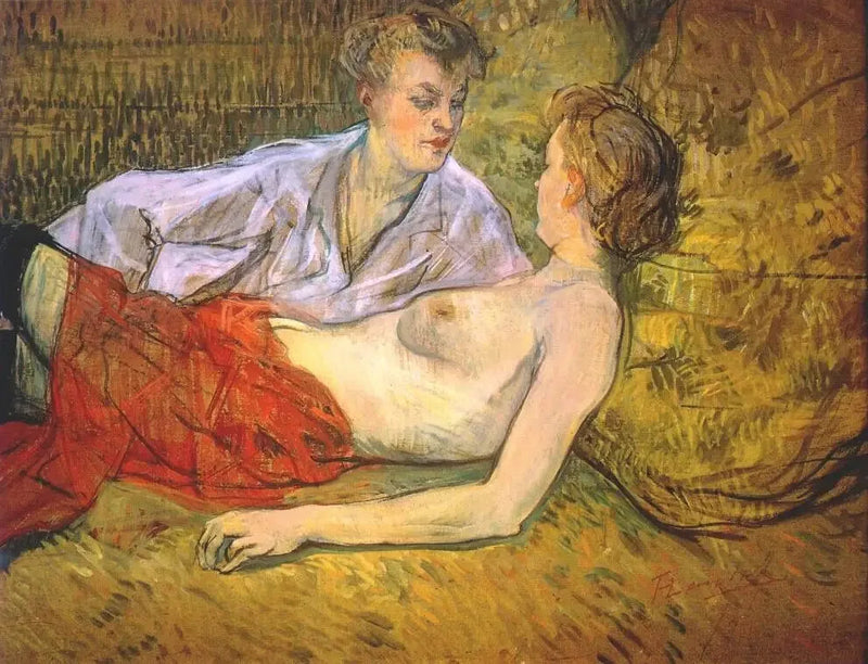 Die beiden Freundinnen - Henri de Toulouse-Lautrec