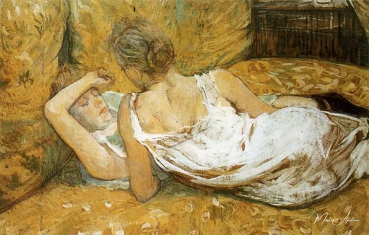 Les deux amies - Toulouse Lautrec - Reproductions de tableaux et peintures haut de gamme