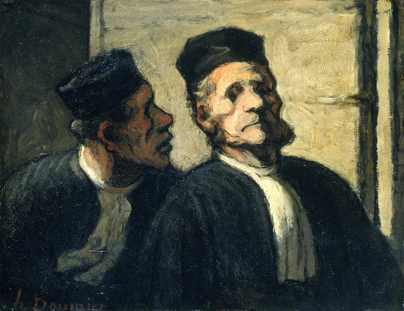 Die Zwei Anwälte - Honoré Daumier