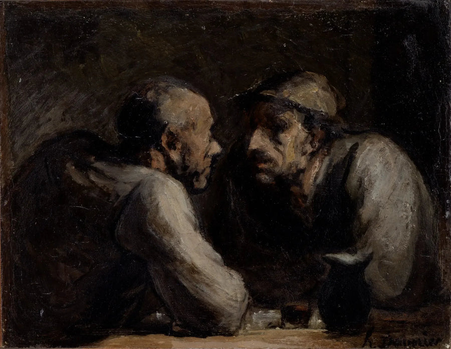 Die Zwei Trinkenden - Honoré Daumier