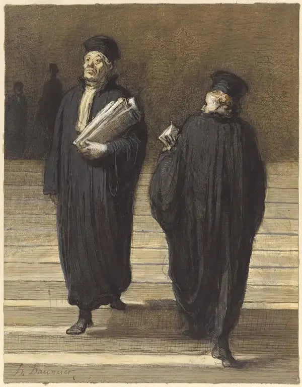 Die beiden Kollegen Anwälte - Honoré Daumier