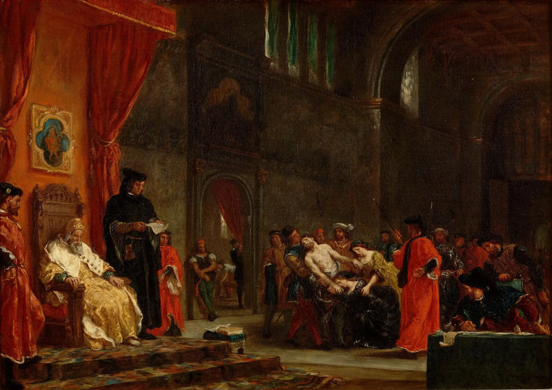 Die Zwei Foscari - Eugène Delacroix
