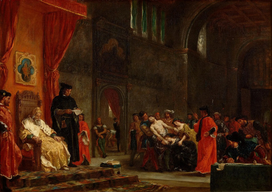 Die Zwei Foscari - Eugène Delacroix