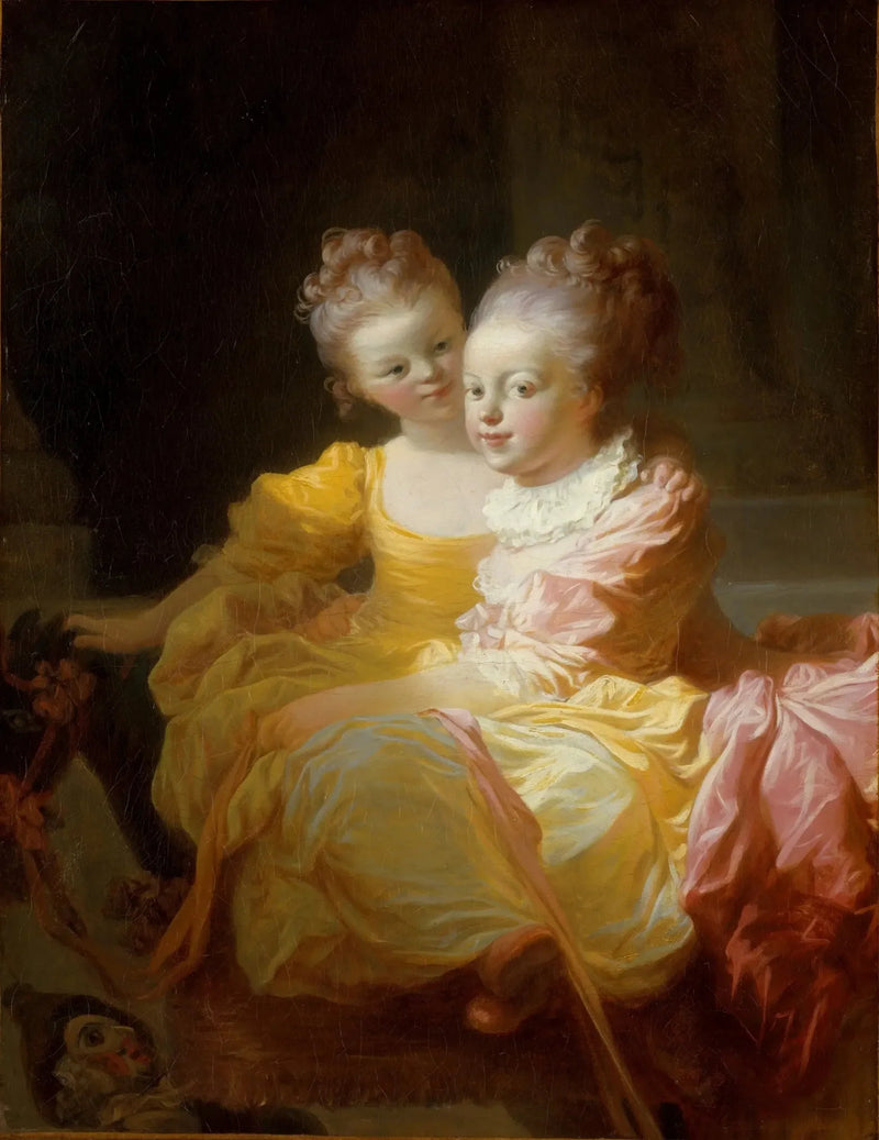 Die Zwei Schwestern - Jean-Honoré Fragonard