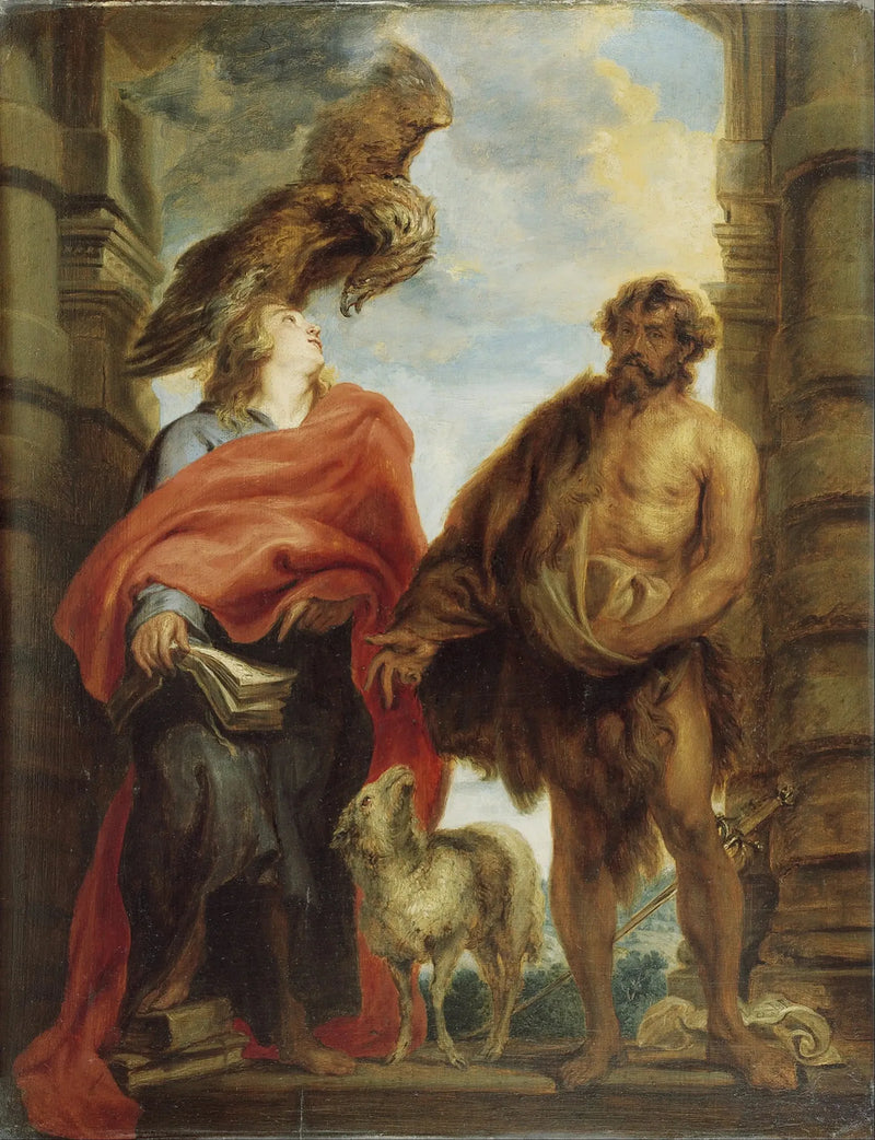 Die Zwei Heiligen Johannes - Antoine van Dyck