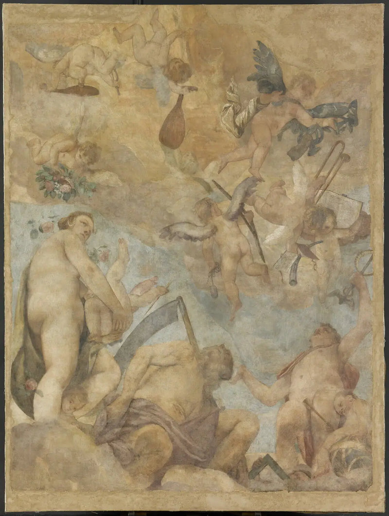 Die Götter des Olymp: Venus, Saturn und Merkur - Paul Véronèse