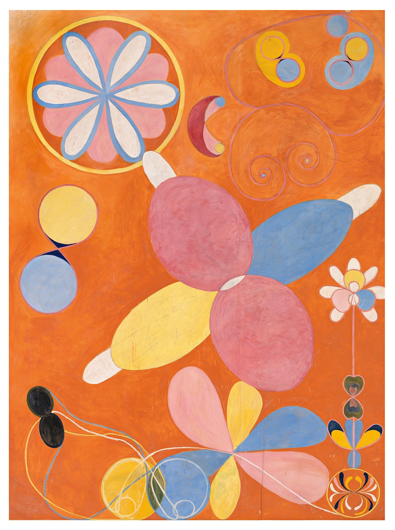 Les dix plus grandes, n° 4, Jeunesse - Hilma af Klint image 1 reproduction artisanale de tableau