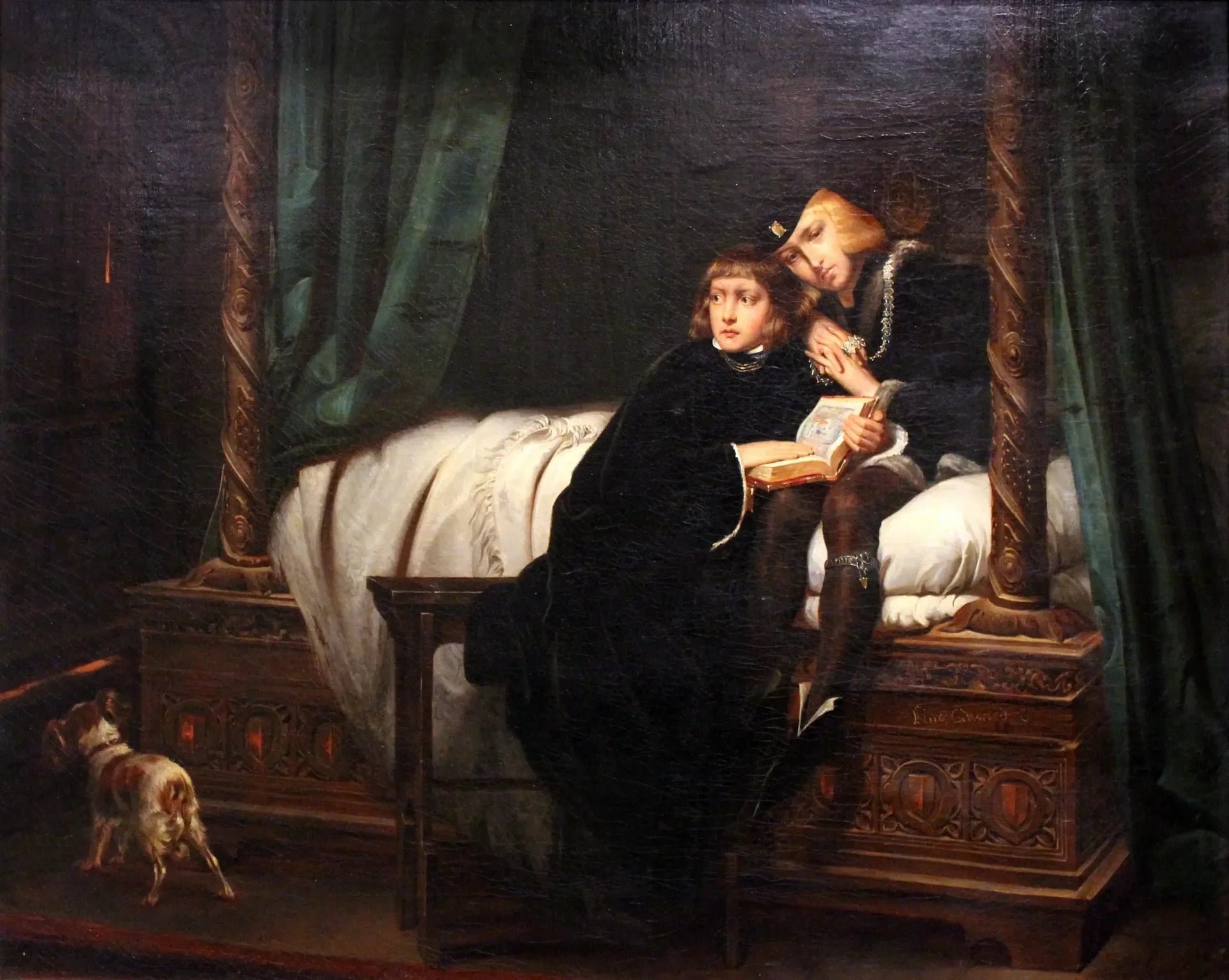 Les Enfants d'Édouard - Paul Delaroche image 1 copie de tableau peinte à la main