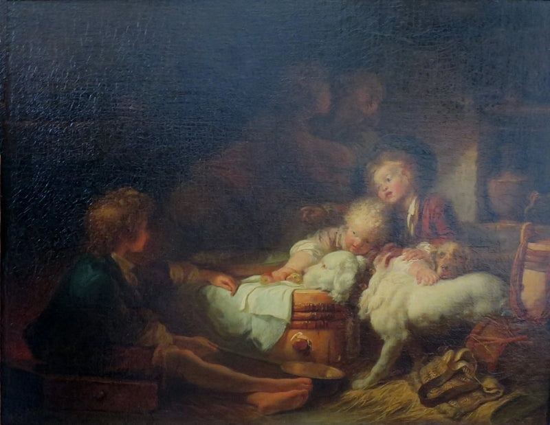 Die Kinder des Bauernhofs - Jean-Honoré Fragonard