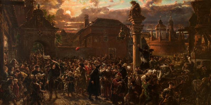 Die Studenten, die 1549 Krakau verlassen - Jan Matejko