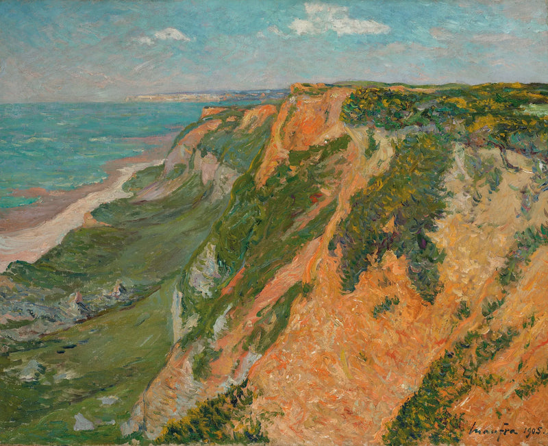 Die roten Klippen von Octeville, Basse-Seine - Maxime Maufra