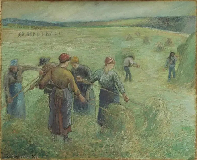 Die Heuernte - Camille Pissarro