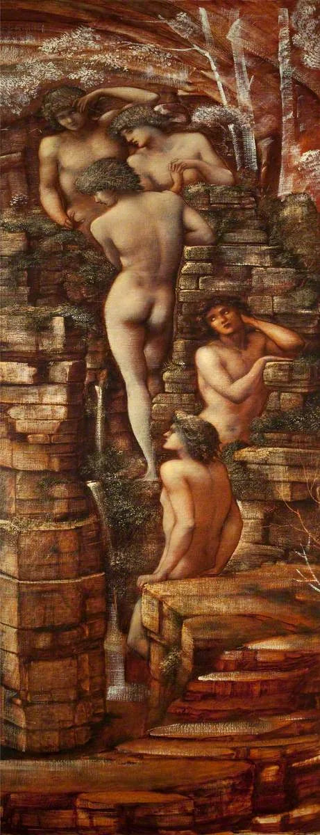 Die Feen der Hügel - Edward Burne-Jones