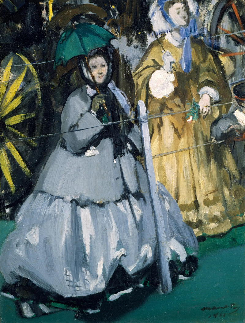 Die Frauen beim Pferderennen - Édouard Manet