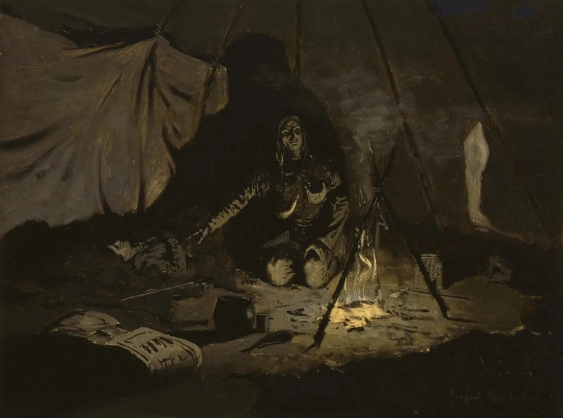 Die trockenen Blätter haben länger gehalten als sie - Frederic Remington