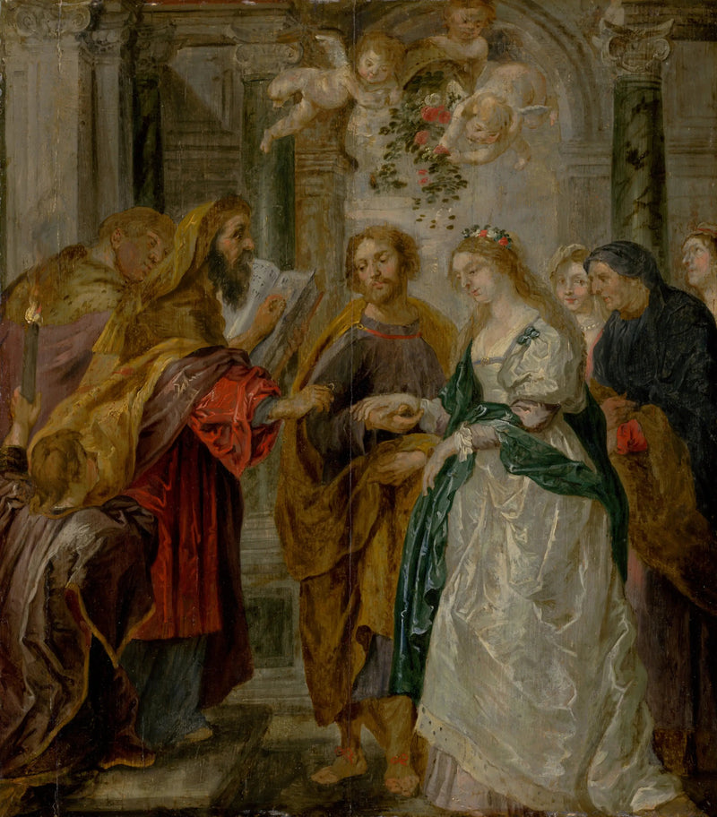 Die Verlobung der Jungfrau Maria - Peter Paul Rubens