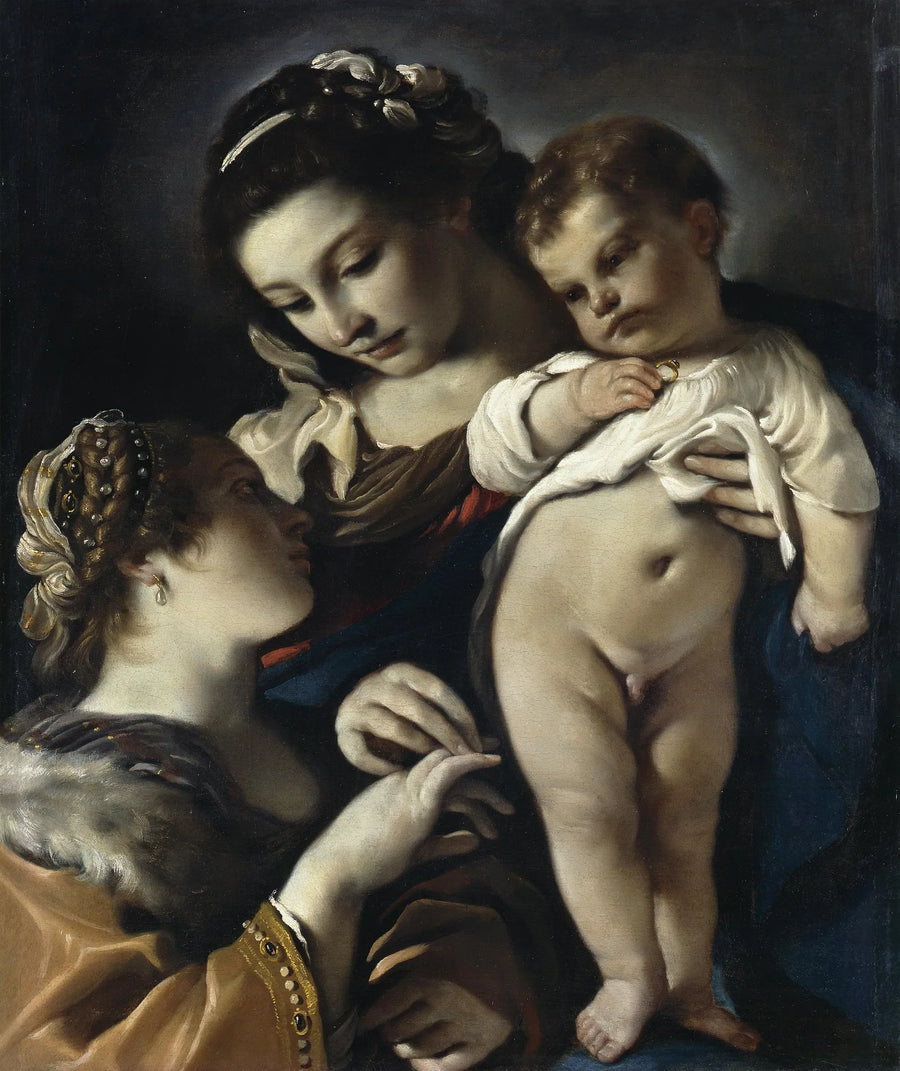 Die Verlobung der heiligen Katharina von Alexandria - Guercino