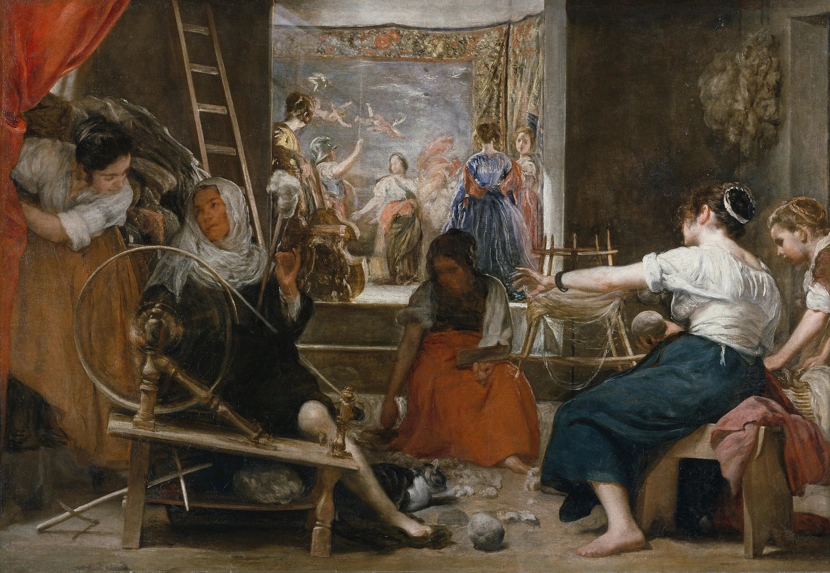 Les Fileuses - Diego Velázquez image 1 tableau peint à l’huile sur toile