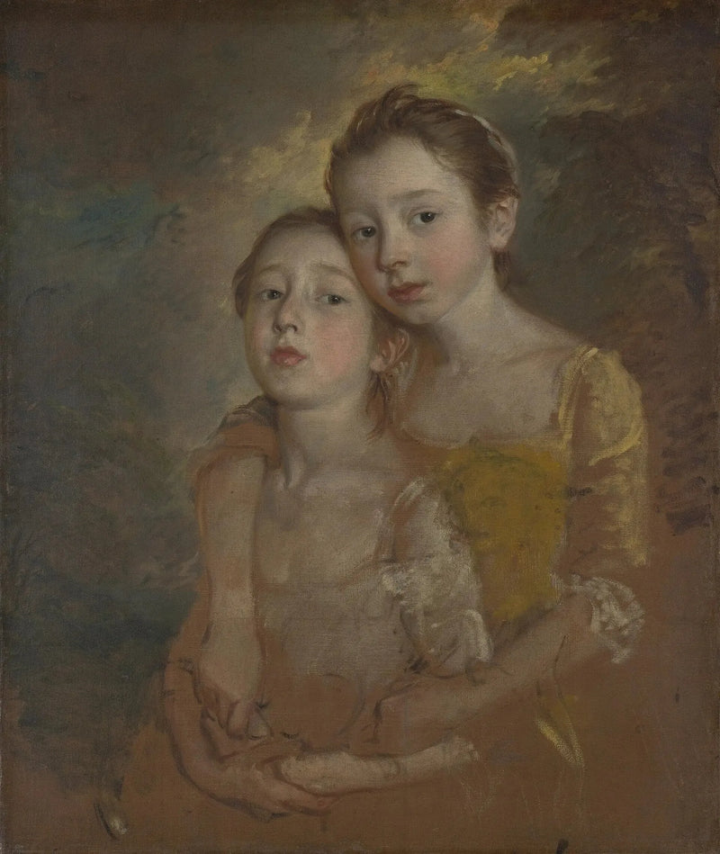 Die Töchter des Malers mit einer Katze - Thomas Gainsborough