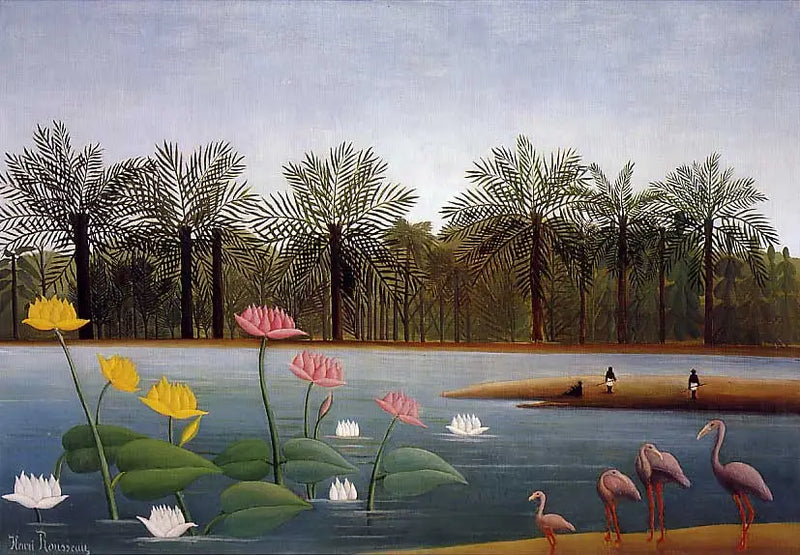 Die Flamingos - Henri Rousseau