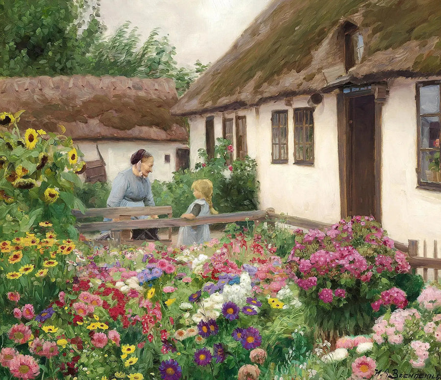 Die Blumen des Gärtners. - H. A. Brendekilde