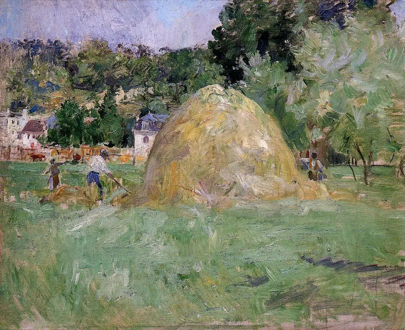 Die Heuernte in Bougival - Berthe Morisot