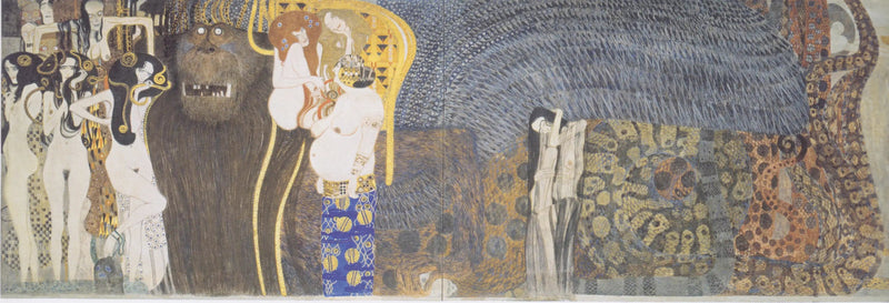 Die Kräfte des Bösen und die drei Gorgonen - Gustav Klimt
