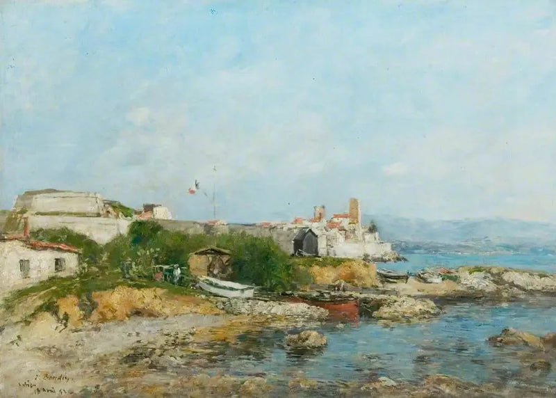 Die Festungen von Antibes - Eugène Boudin