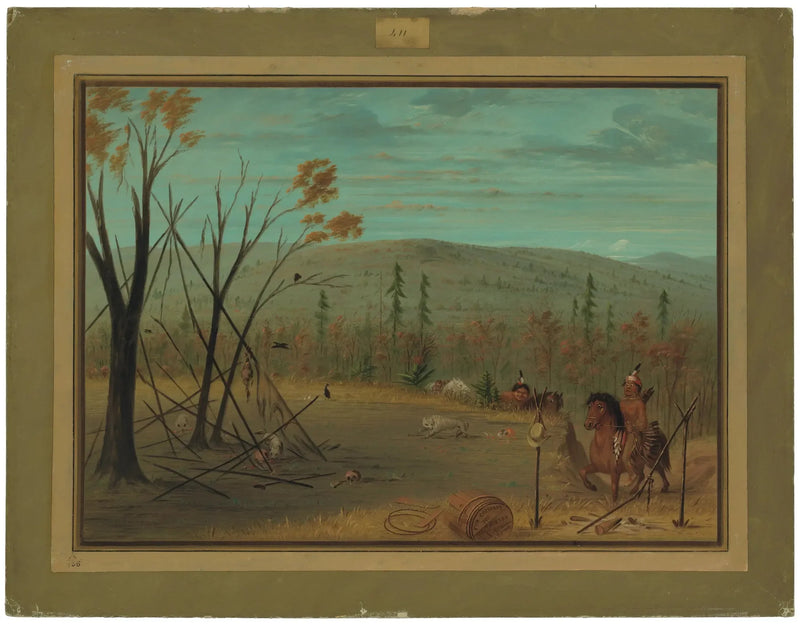 Die Brüder Cheyenne kehren von ihrer Herbstjagd zurück - George Catlin