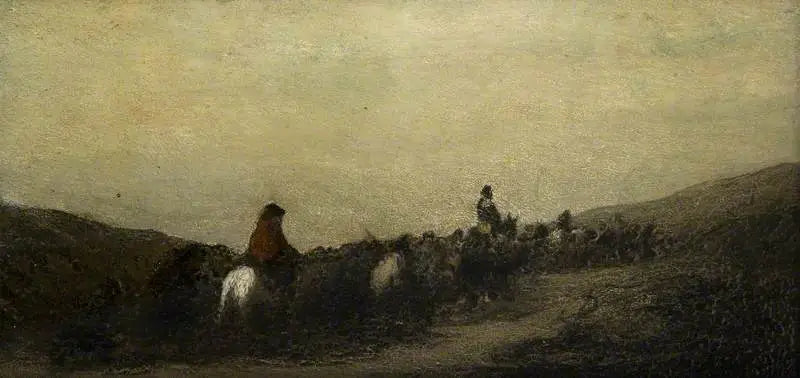 Die Flüchtigen - Honoré Daumier