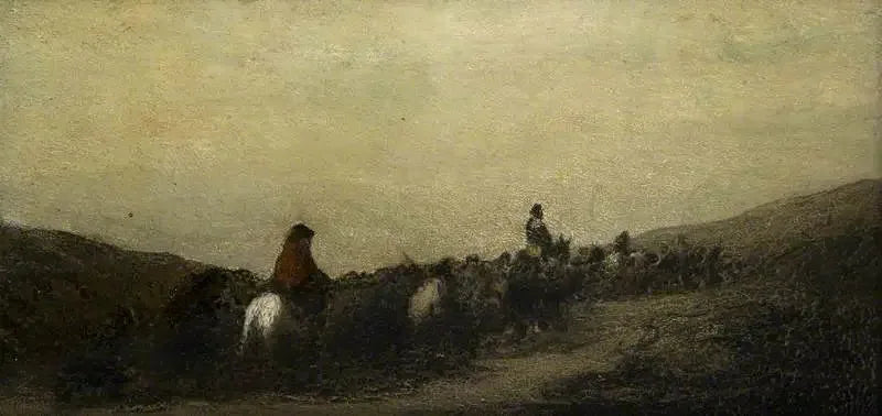 Die Flüchtigen - Honoré Daumier