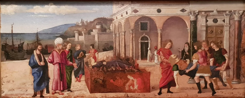 Die Beerdigung von Marcus Plautius und Orestilla - Cima da Conegliano