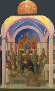 Die Beerdigung des heiligen Franziskus - Stefano di Giovanni (Sassetta)