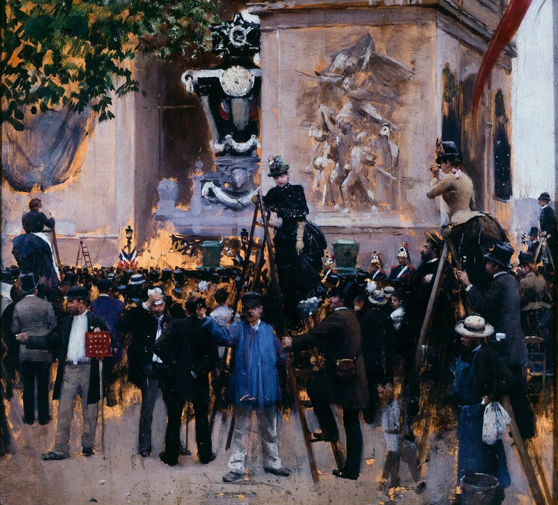 Die Beerdigung von Victor Hugo, Place de l'Étoile (1. Juni 1885) - Jean Béroud