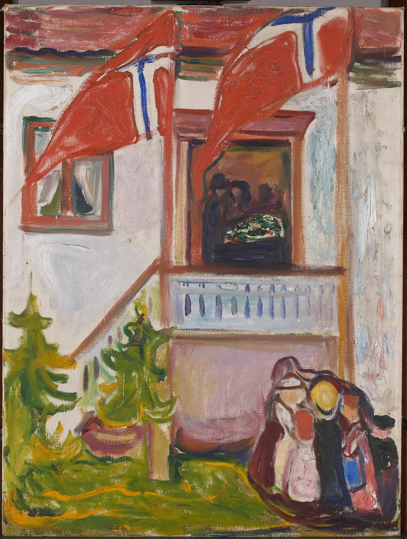 Die Beerdigung - Edvard Munch