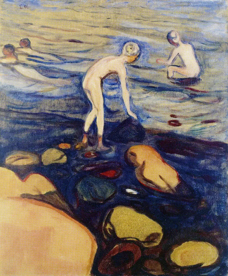 Die badenden Jungen - Edvard Munch