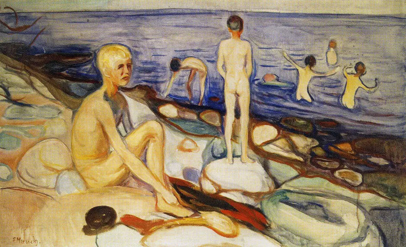 Die badenden Jungen - Edvard Munch