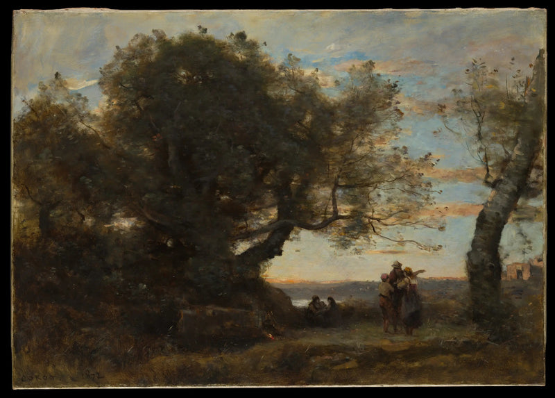 Die Zigeuner - Jean-Baptiste Camille Corot