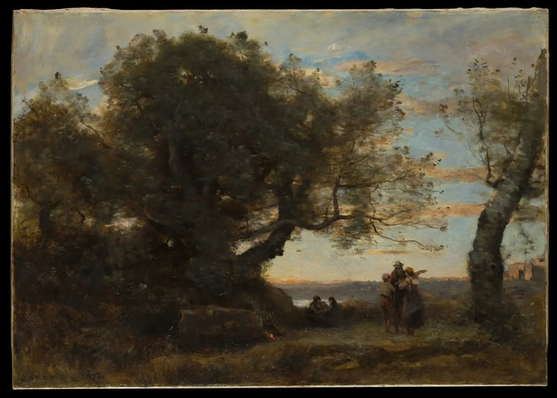 Die Zigeuner - Jean-Baptiste Camille Corot