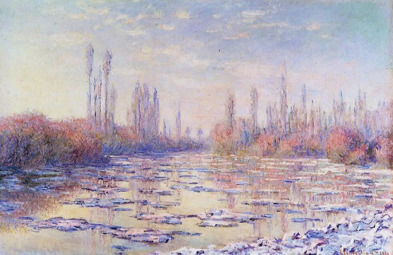 Die Eiswürfel - Claude Monet