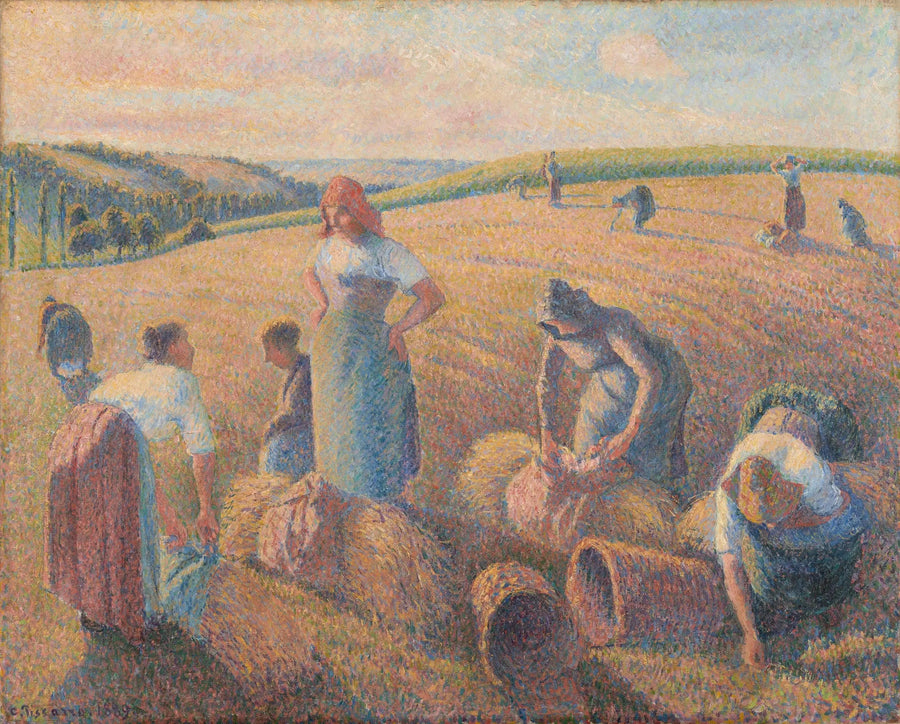 Die Ährenleserinnen - Camille Pissarro