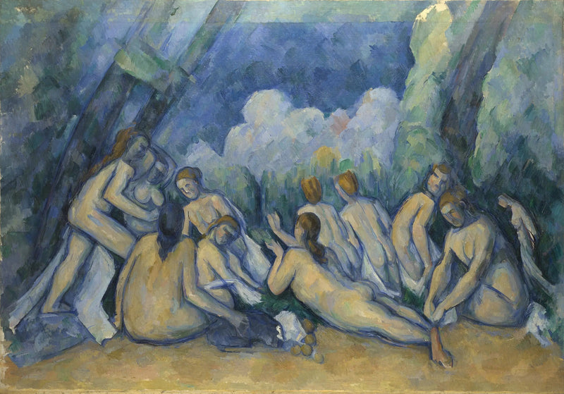 Die großen Badenden - Paul Cézanne