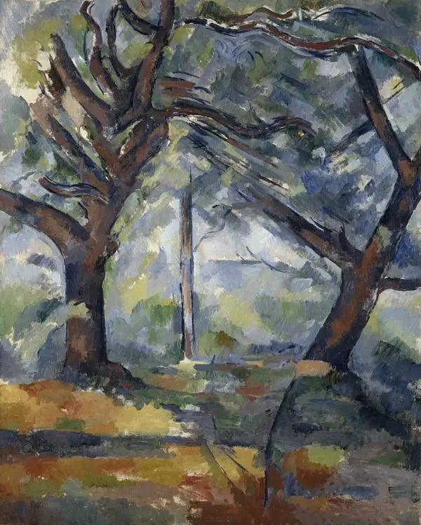 Les Grands Arbres - Paul Cézanne image 1 reproduction artisanale de tableau