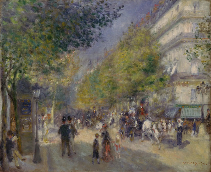 Die Großen Boulevards - Pierre-Auguste Renoir