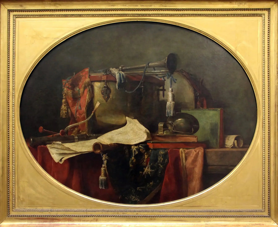 Die Instrumente der Militärmusik - Jean Siméon Chardin