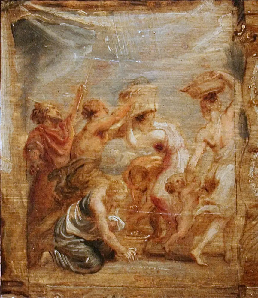 Les Israélites recueillant la manne - Peter Paul Rubens image 1 reproduction artisanale de tableau
