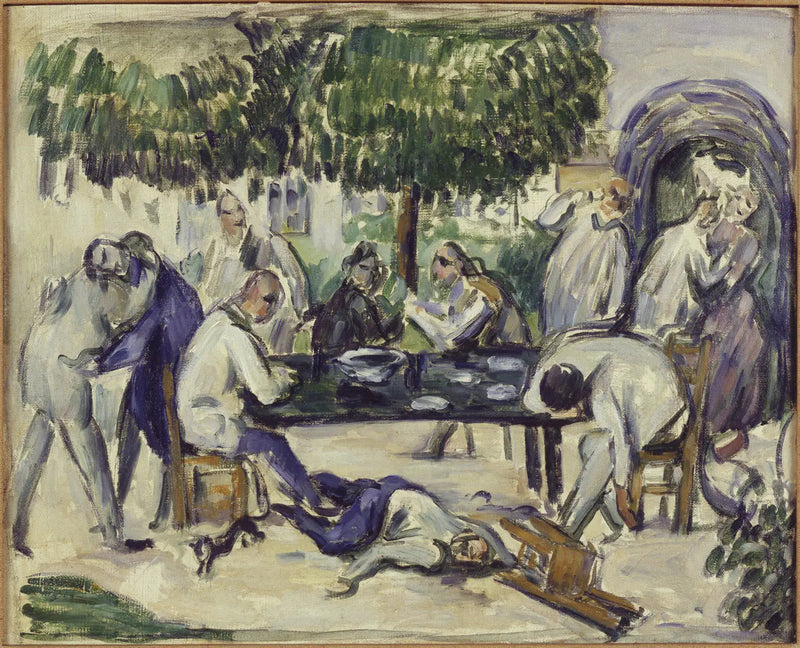 Die Trinker - Paul Cézanne