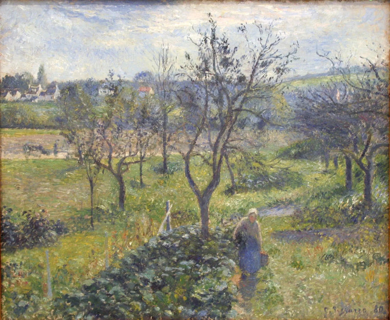 Die Gärten von Valhermeil, Auvers-sur-Oise - Camille Pissarro