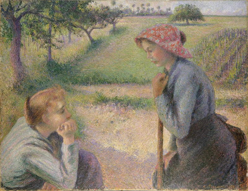 Die jungen Bäuerinnen - Camille Pissarro