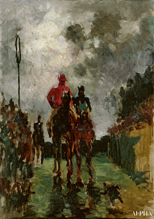 Les Jockeys - Toulouse Lautrec - Reproductions de tableaux et peintures haut de gamme